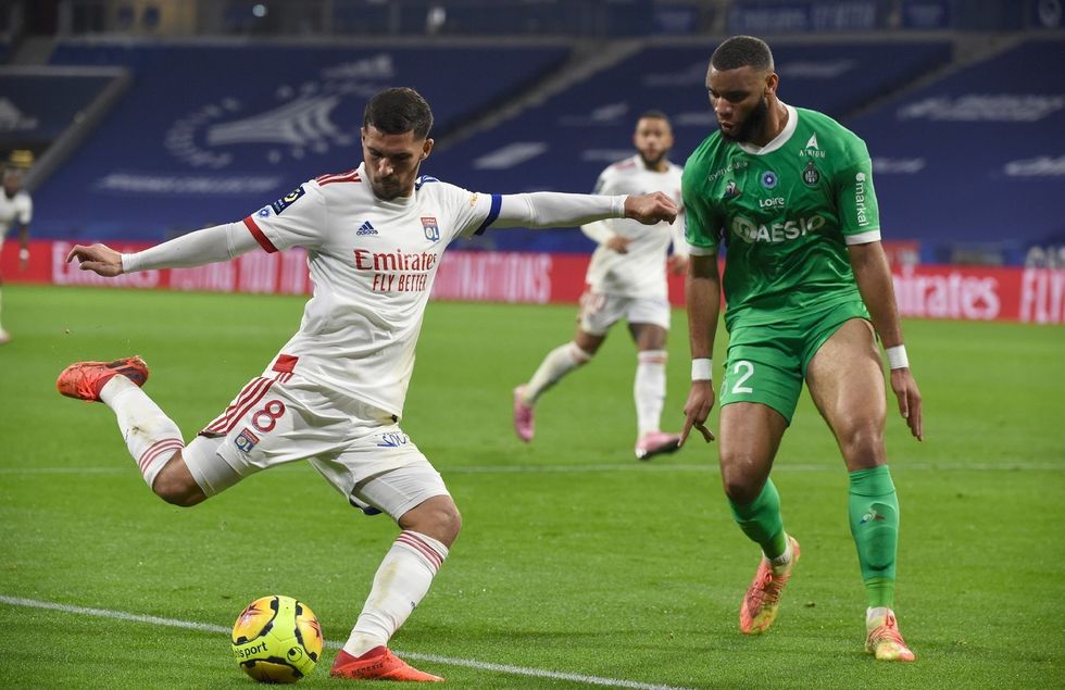 milieu Lyon Houssem Aouar match Ligue 1 domicile Saint Etienne 8 novembre 2020 1 1399 906