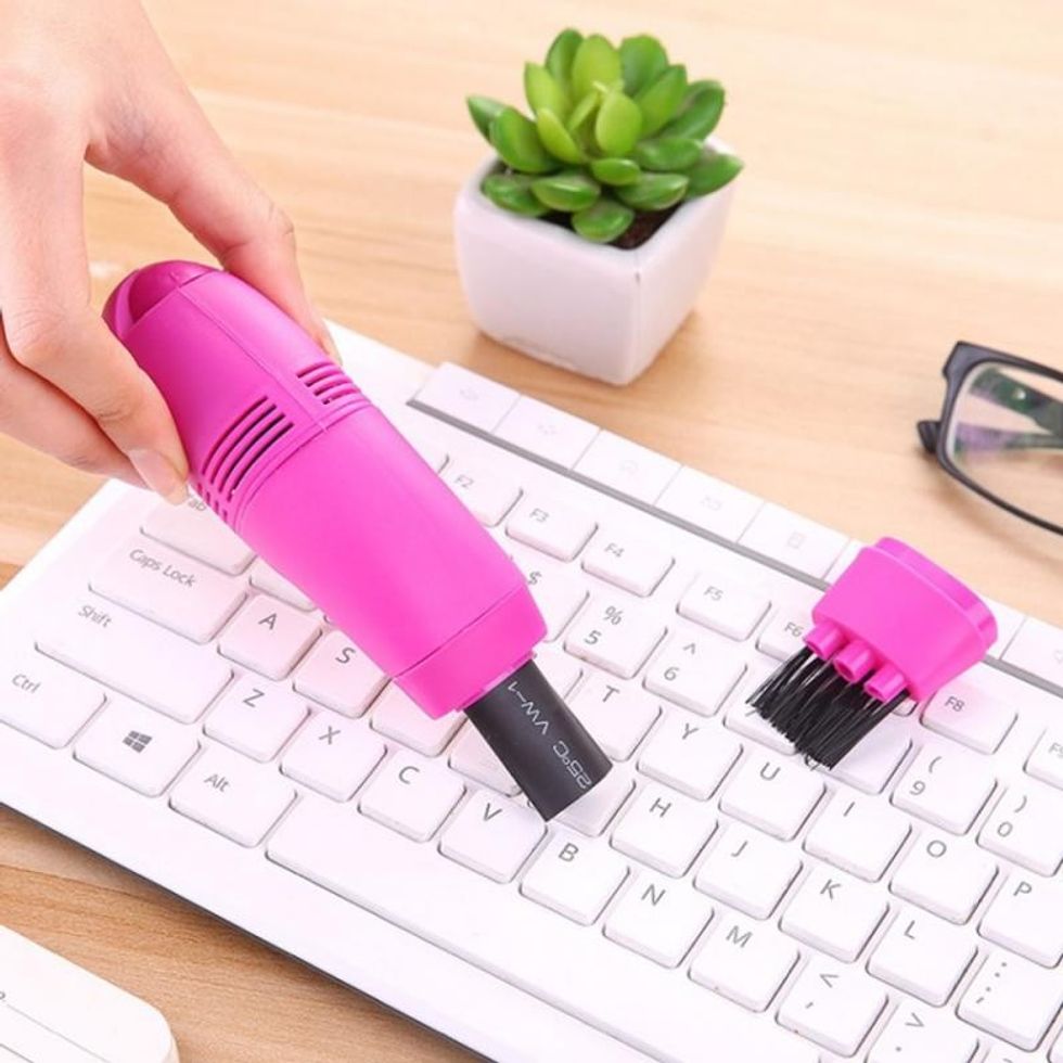 Mini Computer Vacuum USB Keyboard Cleaner PC Laptop Brush Dust Cleaning Kit MU