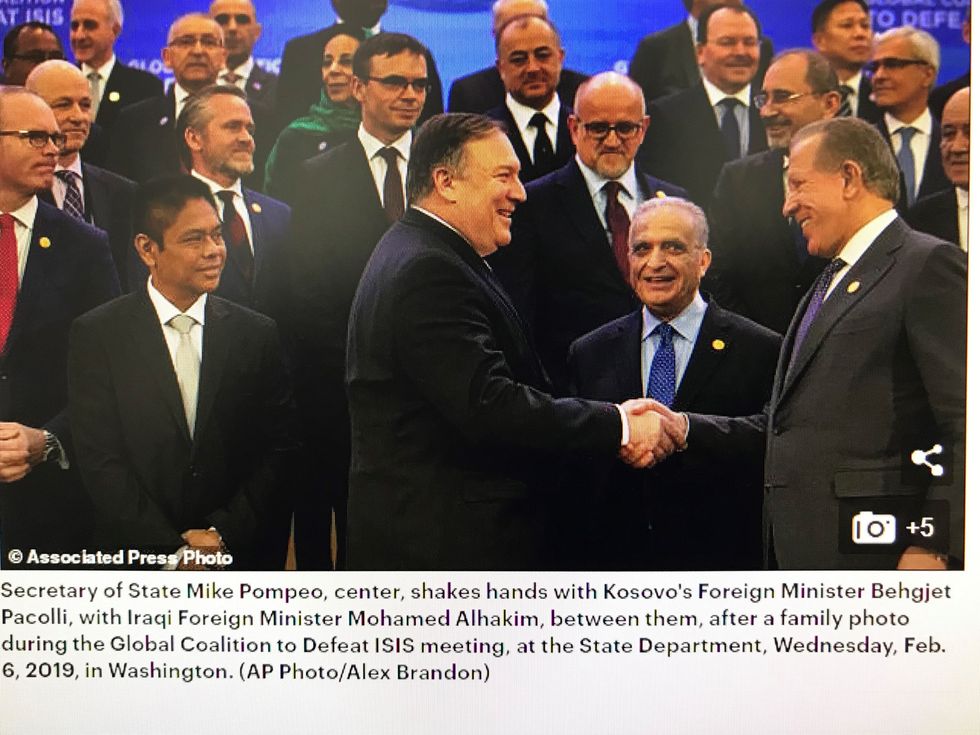 Ministri i Jashtëm i Republikës së Kosovës Pacolli me Sekretarin e Shtetit Pompeo