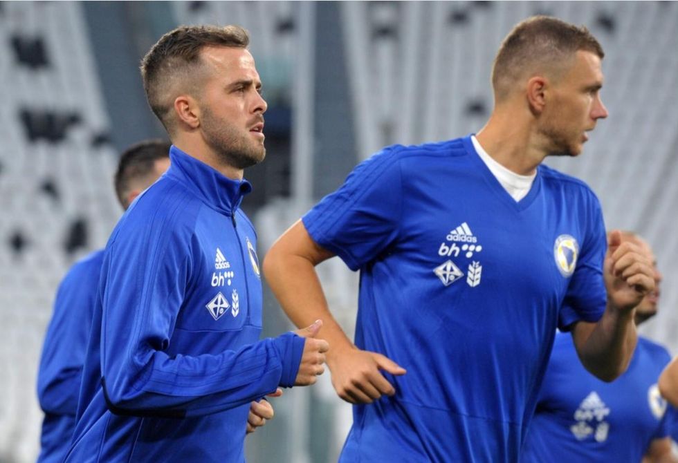 miralem pjanic edin dzeko