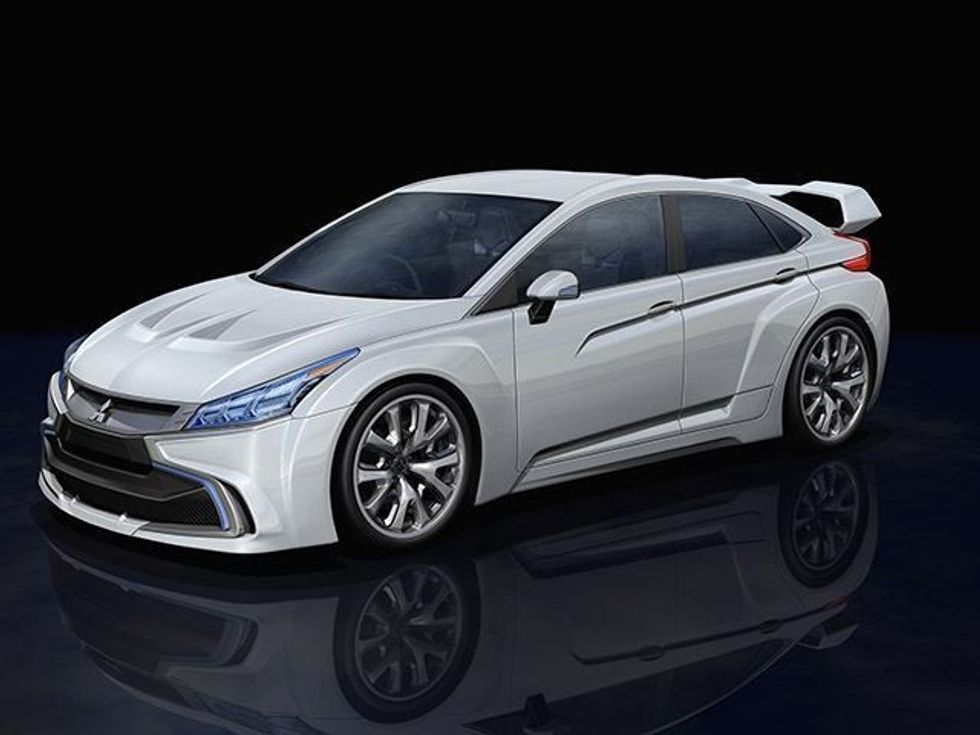 Mitsubishi rikthen modelin EVO si nje SUV teresisht elektrik foto 4