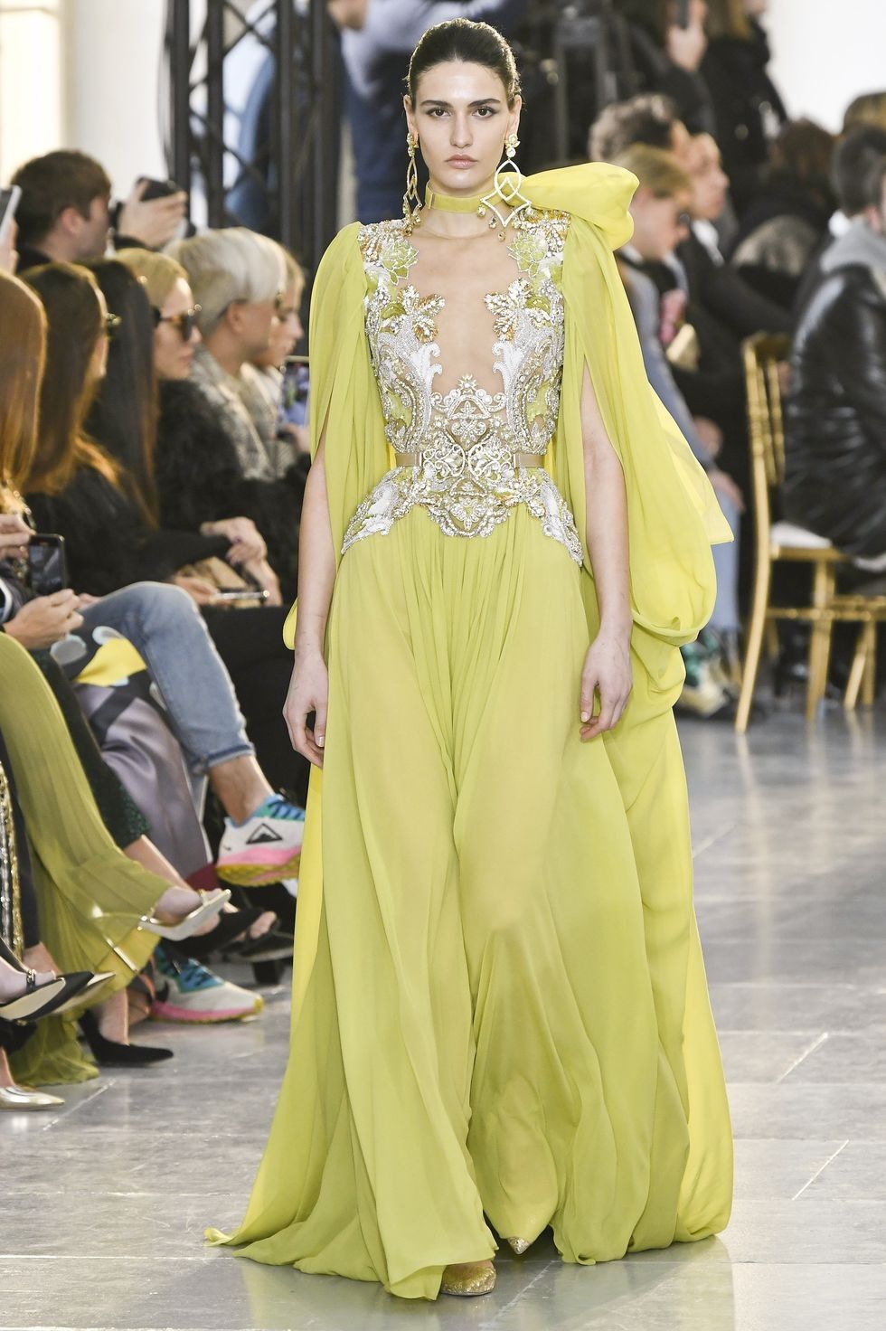 model walks the runway during the elie saab haute couture news photo 1579772542