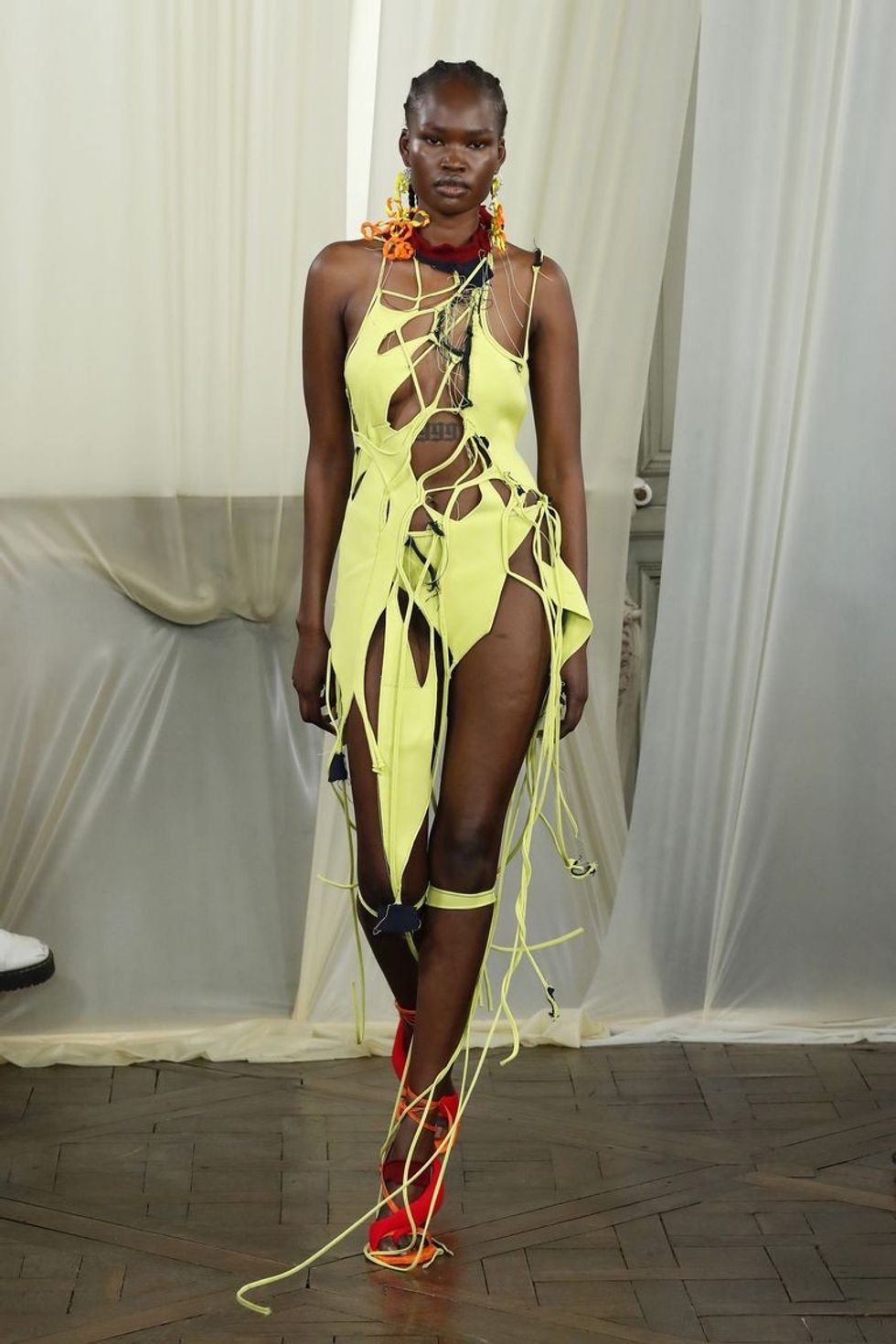 model walks the runway during the ottolinger fashion show news photo 1632866492