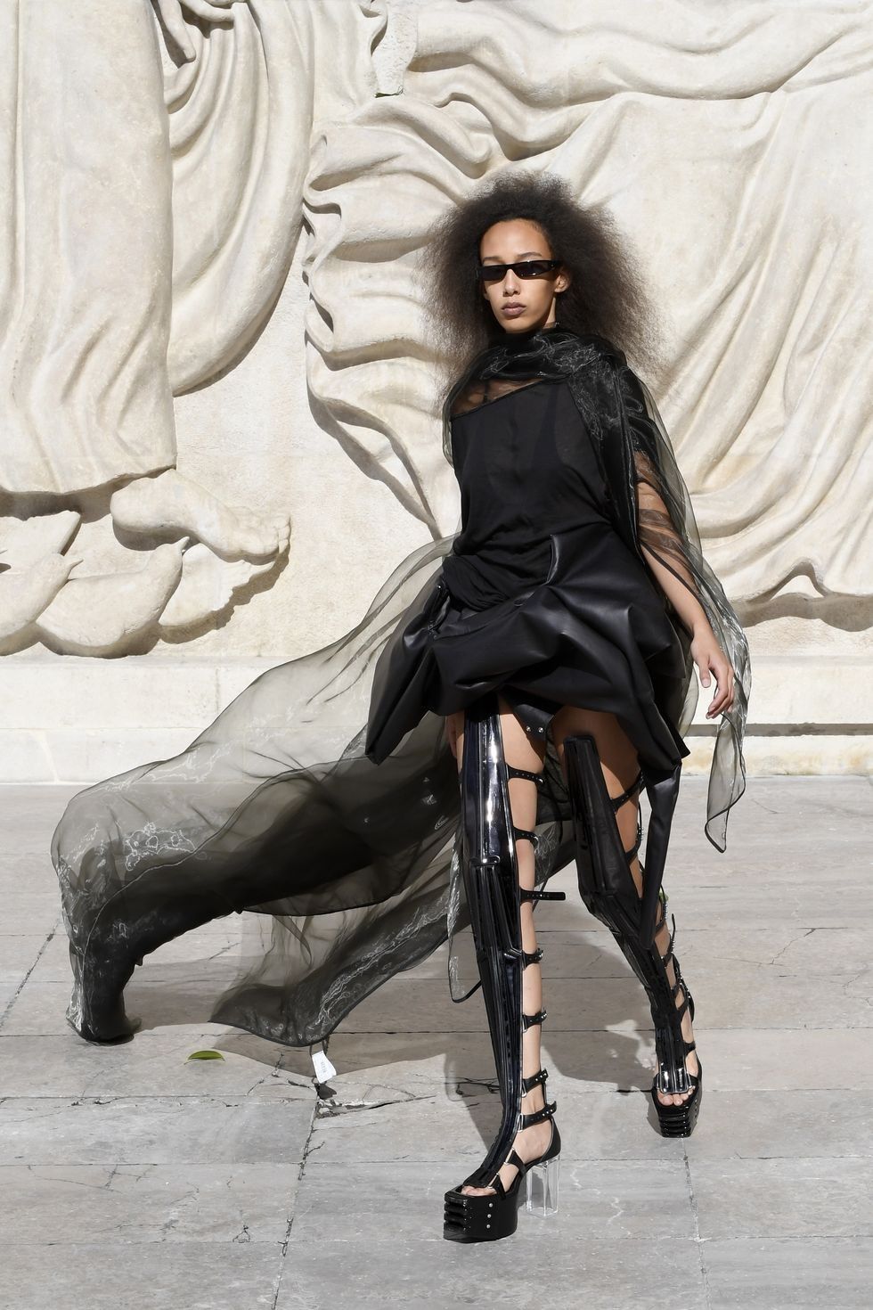 model walks the runway during the rick owens womenswear news photo 1633098455