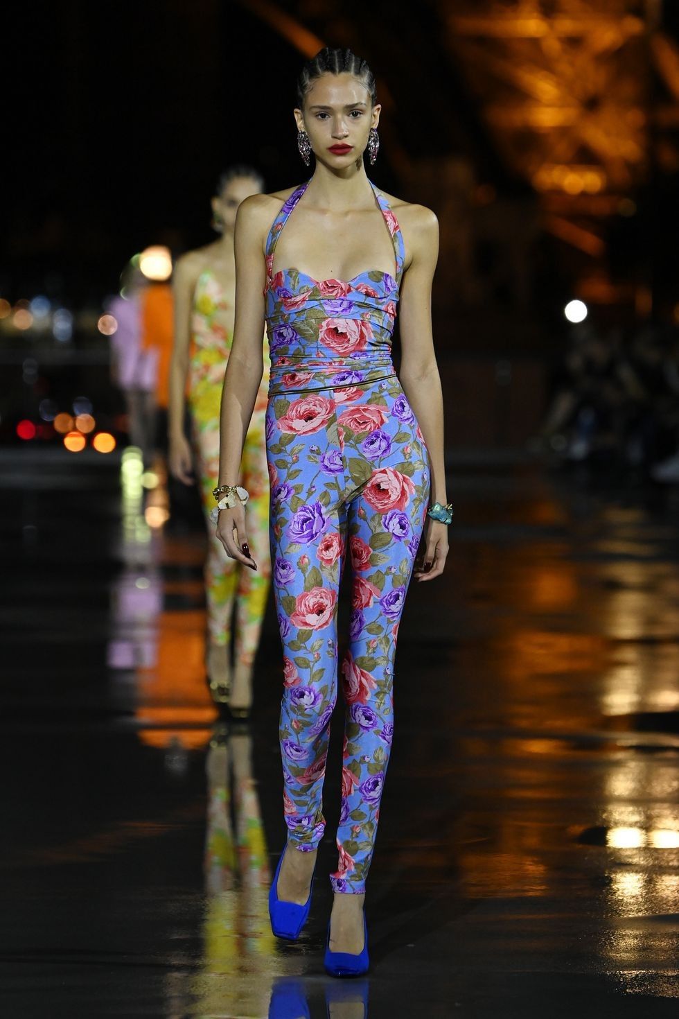 model walks the runway during the saint laurent womenswear news photo 1632946928