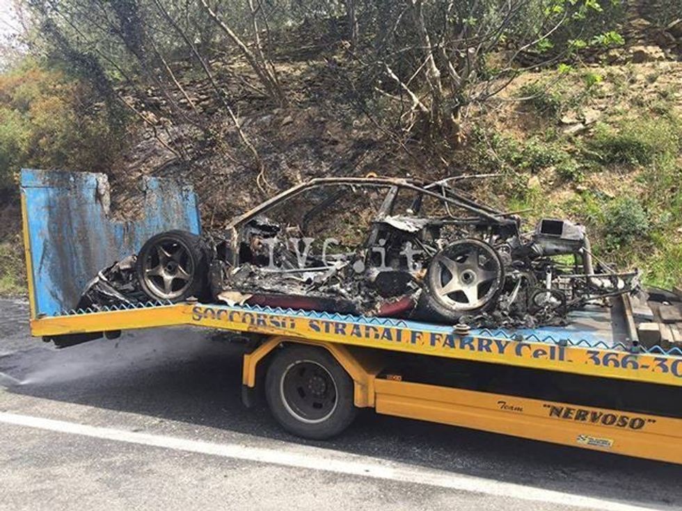 Modeli i rrallë Ferrari iu dogj derisa po shkonte ta nderronte me nje LaFerrari foto 4