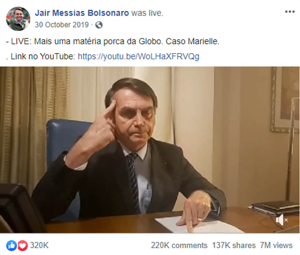 Most Comments @Bolsonaro