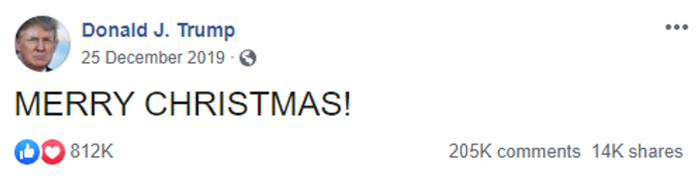 Most Liked Status 2019 @DonaldTrump