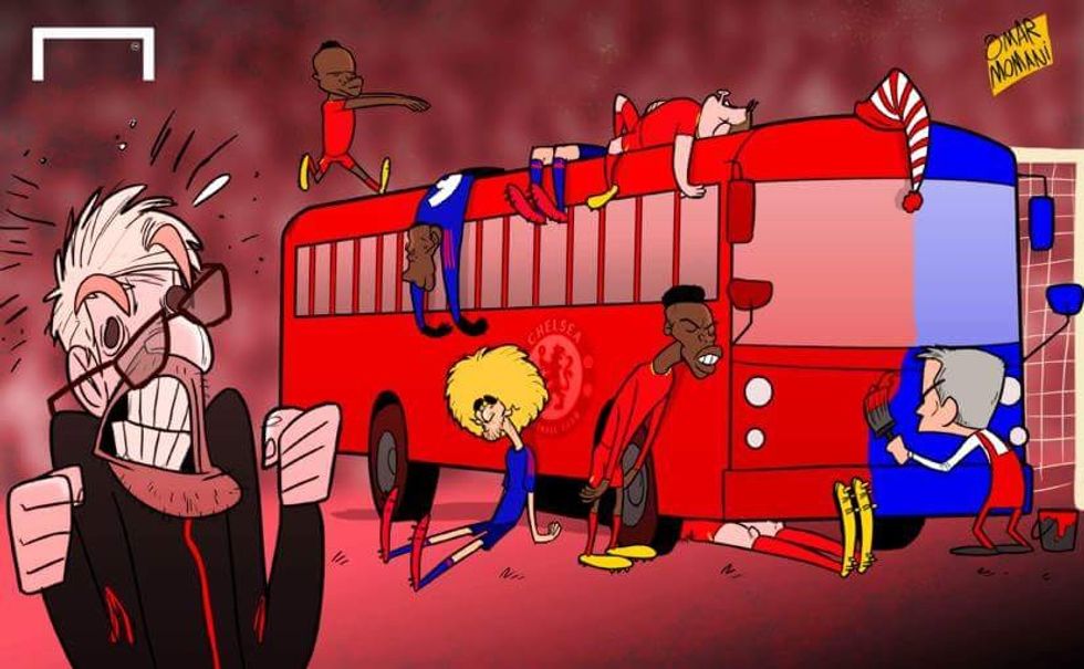 Mourinho duket se ka marrë me vete te Man Utd 'autobusin' që e kishte te Chelsea. E gjitha kjo për të ndalur Liverpoolin në Anfield.