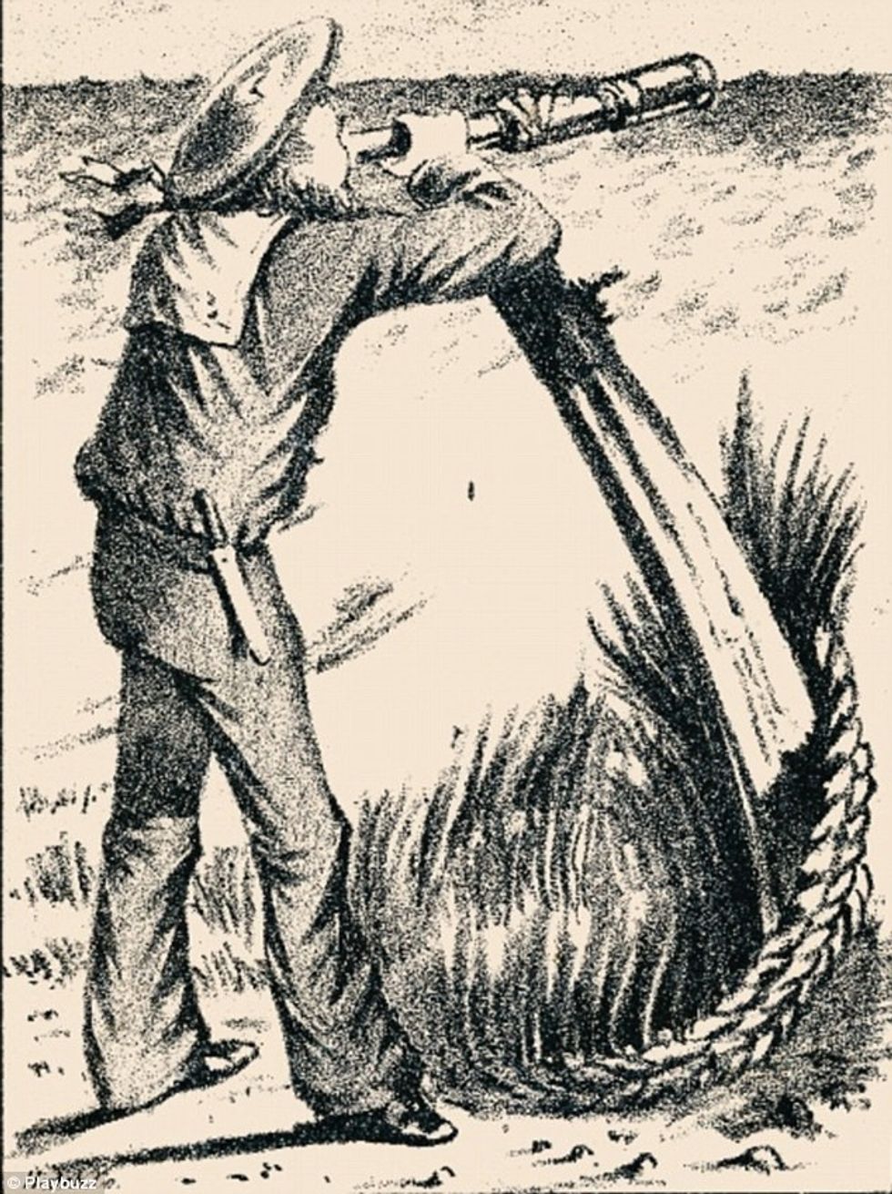 Në ilustrimin e vjetër që përmban mashtrim optik kerkohet te gjendet gruaja e marinarit foto 2