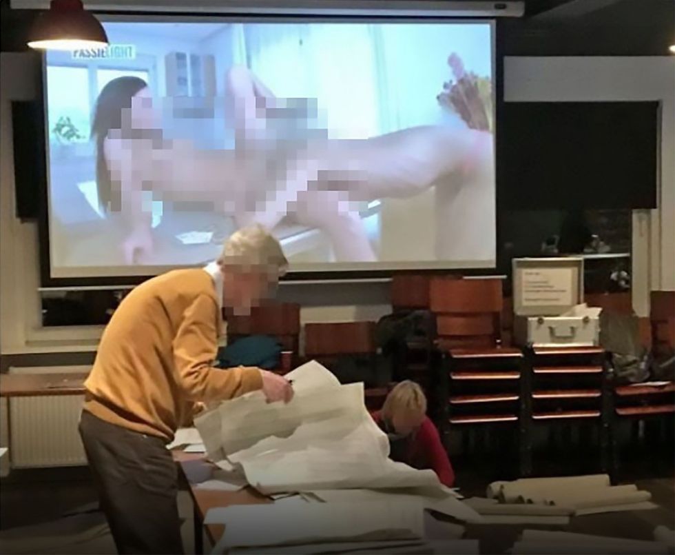 Në qendrën e votimit leshohet pa dashje film per te rritur foto 2