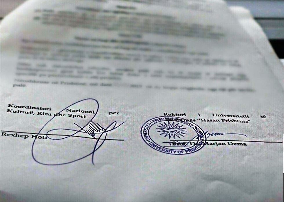 Nenshkrimi i memos KNKRS UP