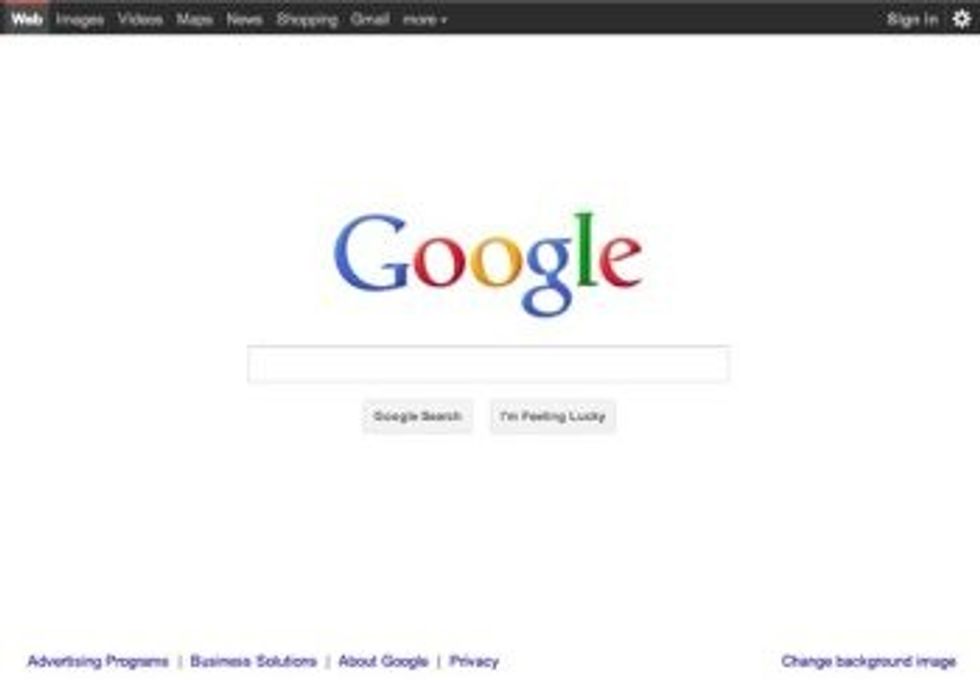 new google homepage