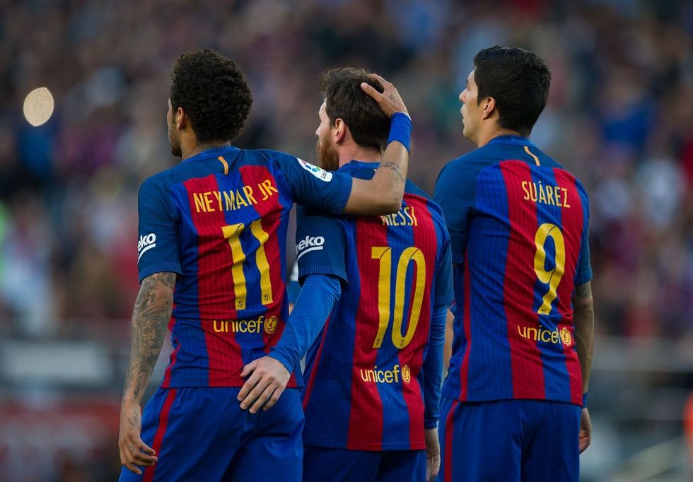 Neymar Messi Suarez