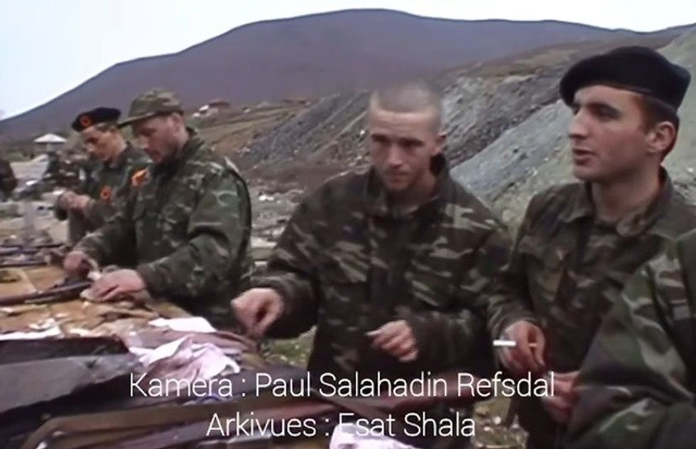 nga e djathta në foto - Shpëtim Bojku - Dëshmor i kombit