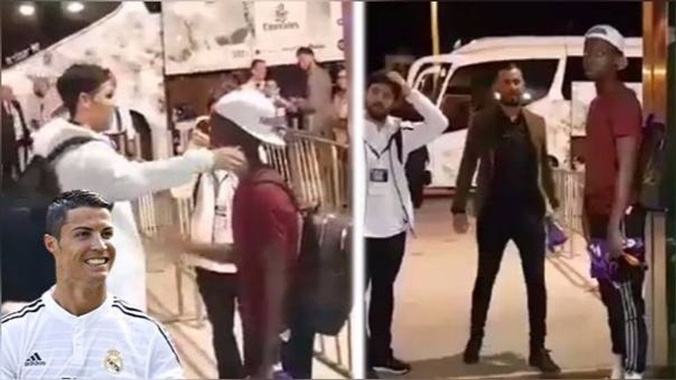 Një selfie me CR7 është një mundësi që nuk vjen gjithmonë dhe nisur nga kjo Musonda priti 20 minuta.