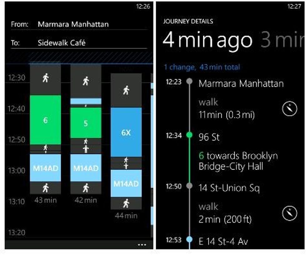 Nokia Transport App Windows Phone