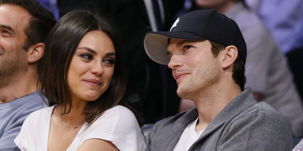 o ASHTON KUTCHER MILA KUNIS facebook