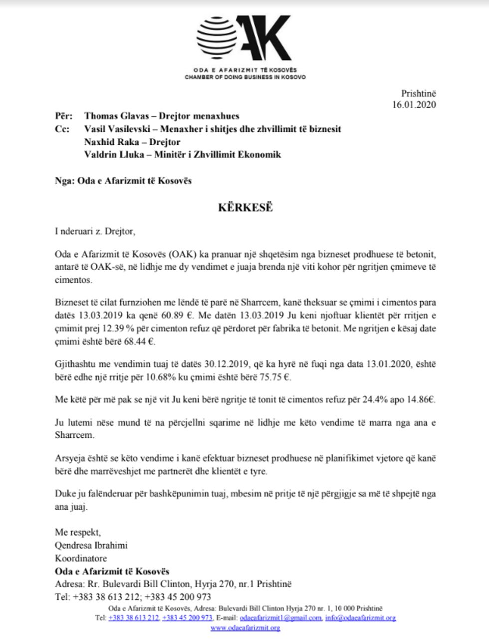 oak kerkese sharrcem