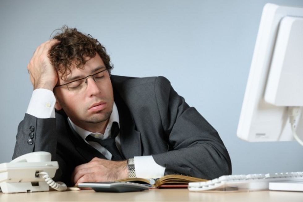 Office guy sleeping cedit iStock 1