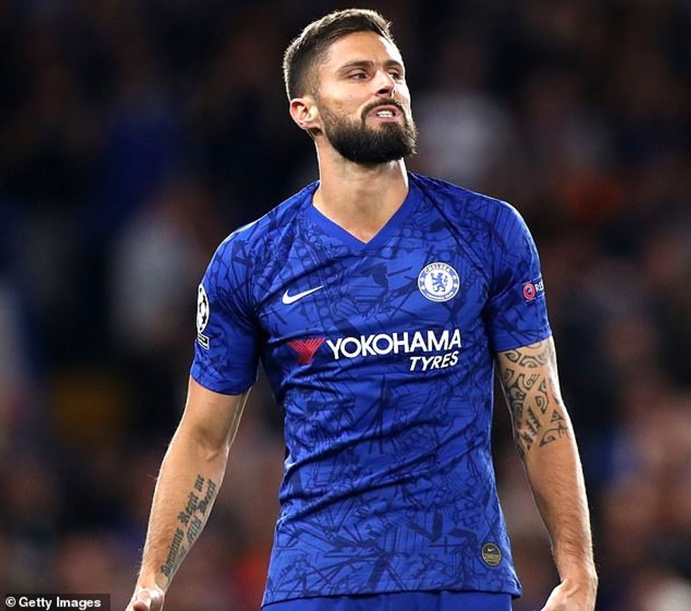 Olivier Giroud angered Arsenal fans with his actions after Chelsea's Europa League final win