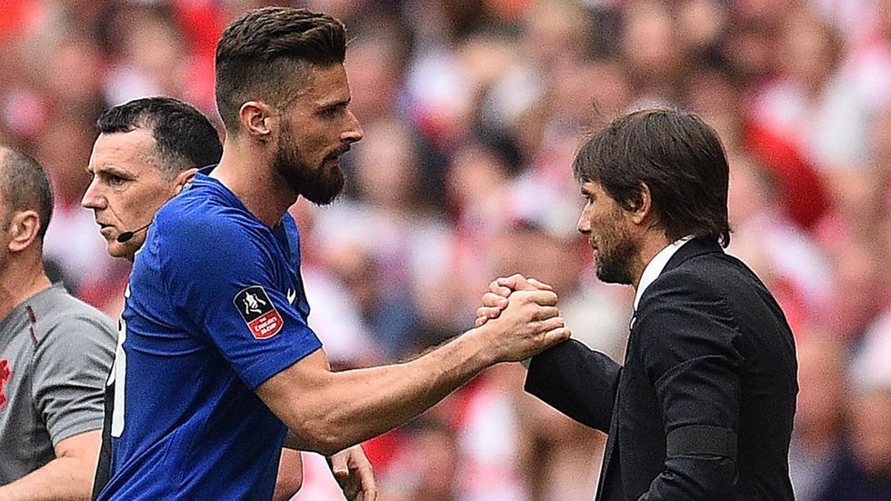 olivier giroud chelsea antonio conte