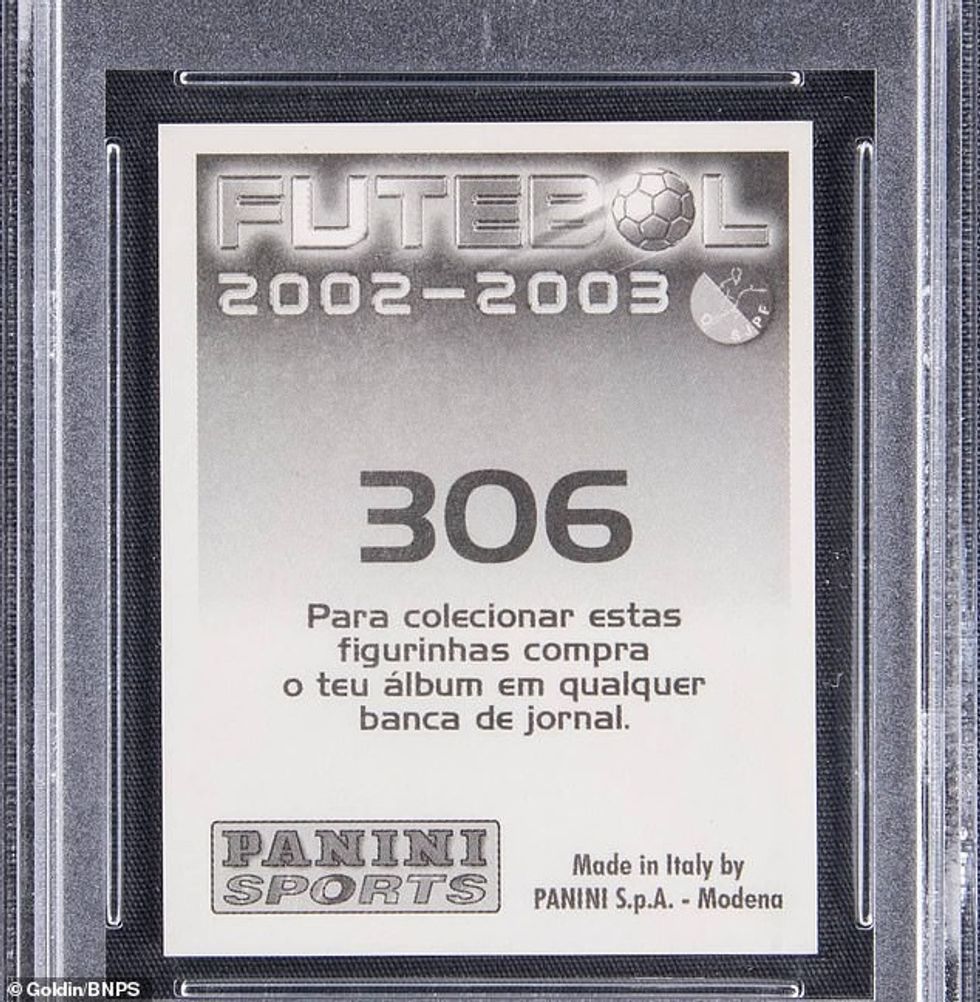 Only around 200 Ronaldo cards from that time still exist today, with only 20 in good condition