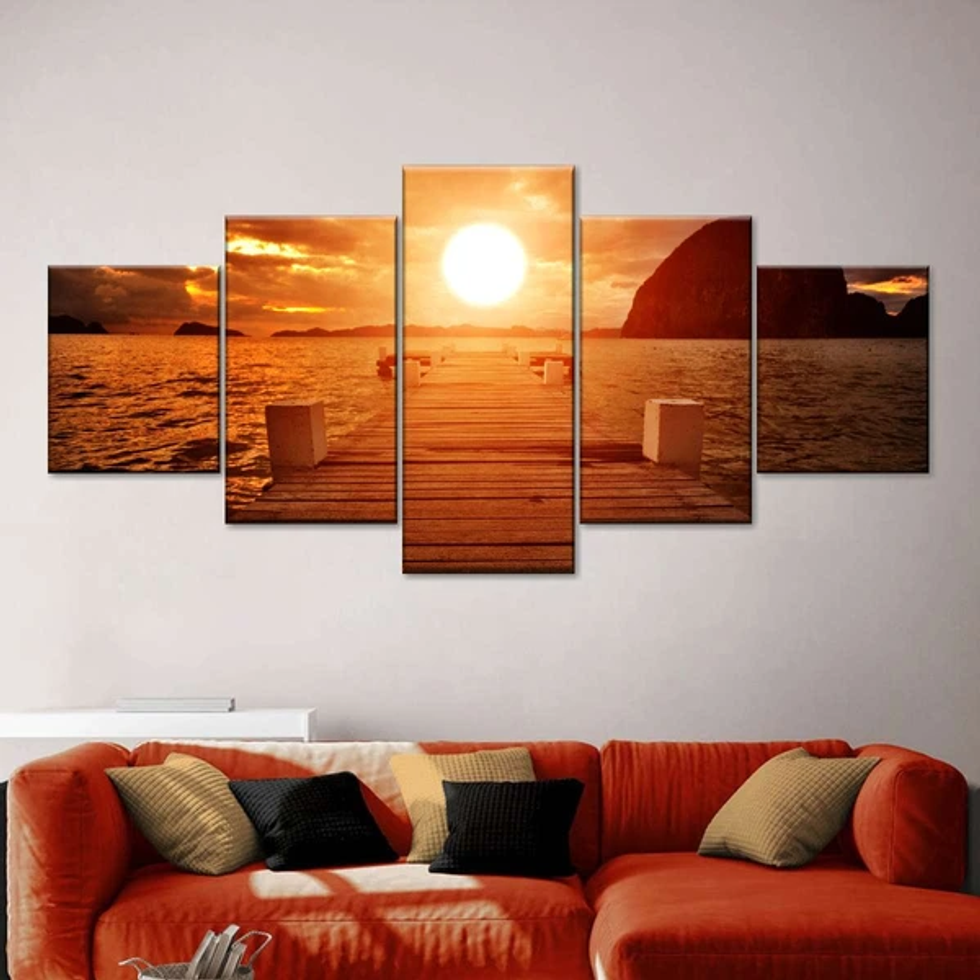 orange wall decor ideas youll love 5