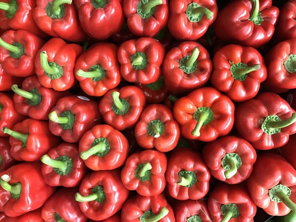 organic red peppers cost washington