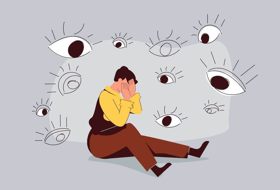overcome phobia eyes staring shutterstock