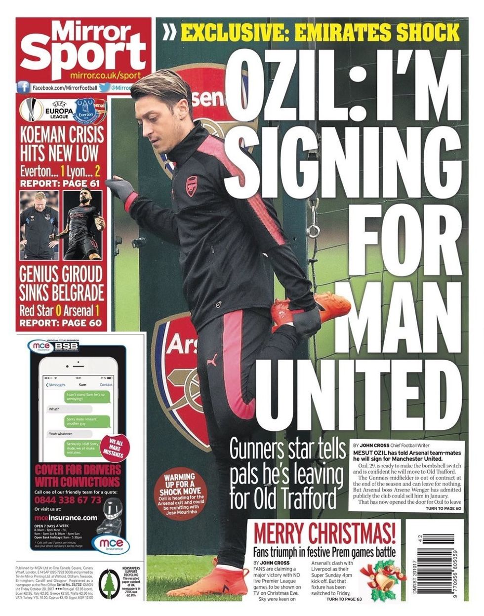 ozil man utd