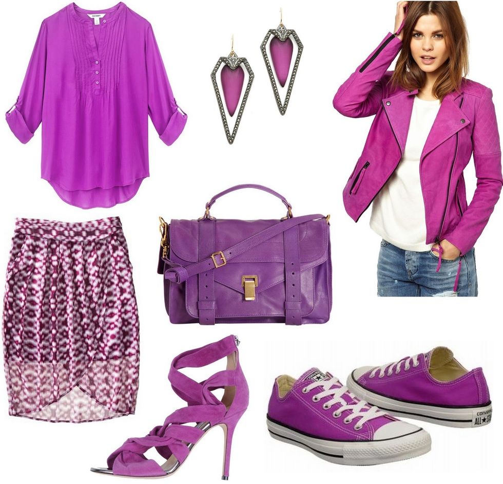 pantone radiant orchid fashion
