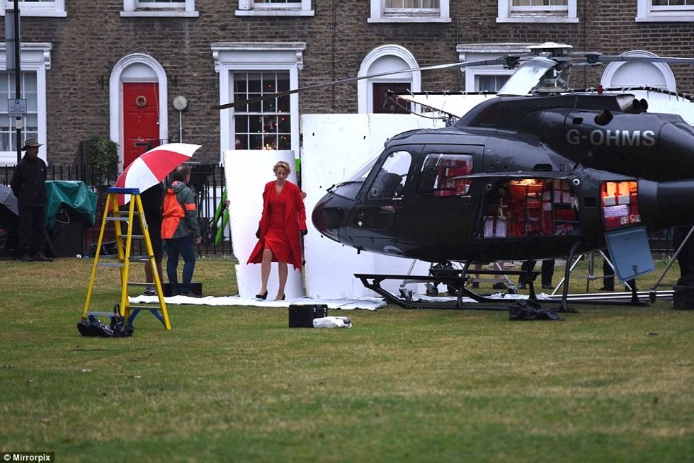 Parku mbulohet nga bora per te filmuar nje reklame per fund te vitit foto 5
