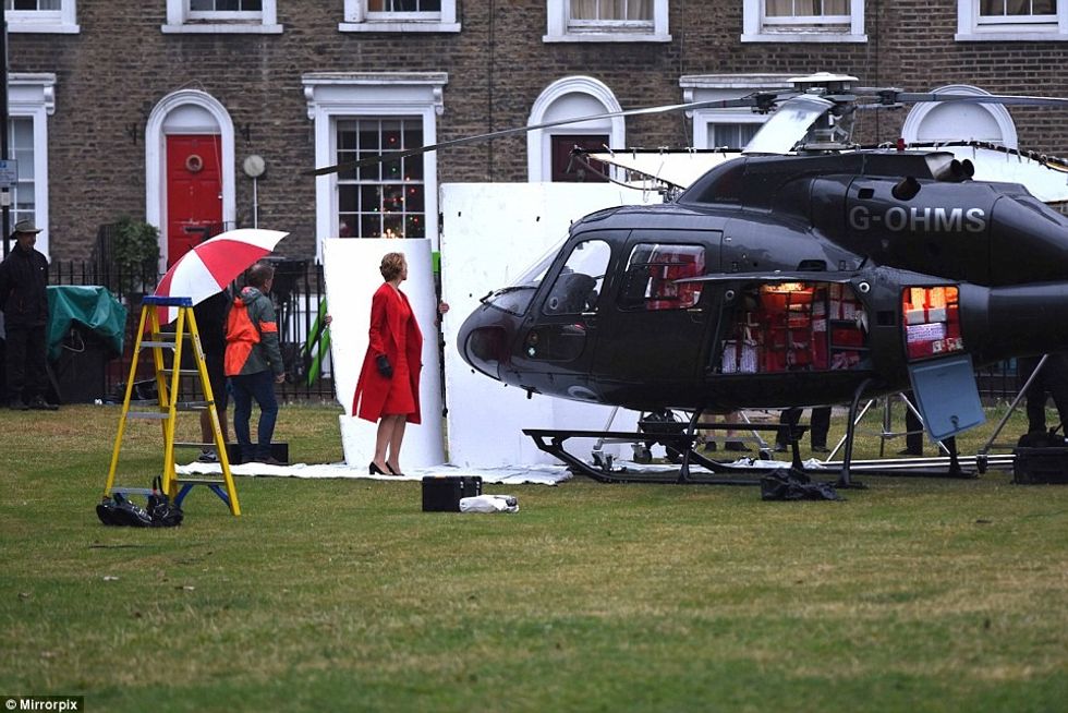 Parku mbulohet nga bora per te filmuar nje reklame per fund te vitit foto 6
