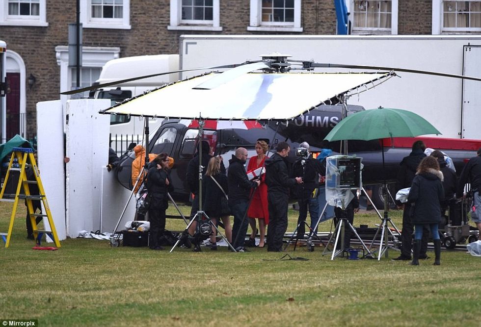 Parku mbulohet nga bora per te filmuar nje reklame per fund te vitit foto 7