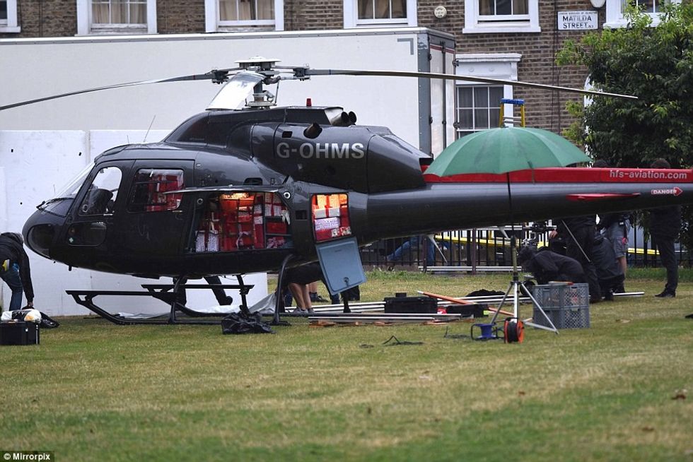 Parku mbulohet nga bora per te filmuar nje reklame per fund te vitit foto 8