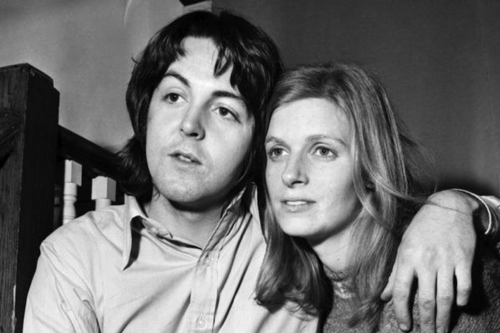 Paul McCartney with Linda 1969 Getty
