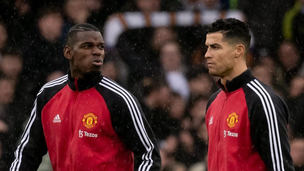Paul Pogba Cristiano Ronaldo Man United 041622