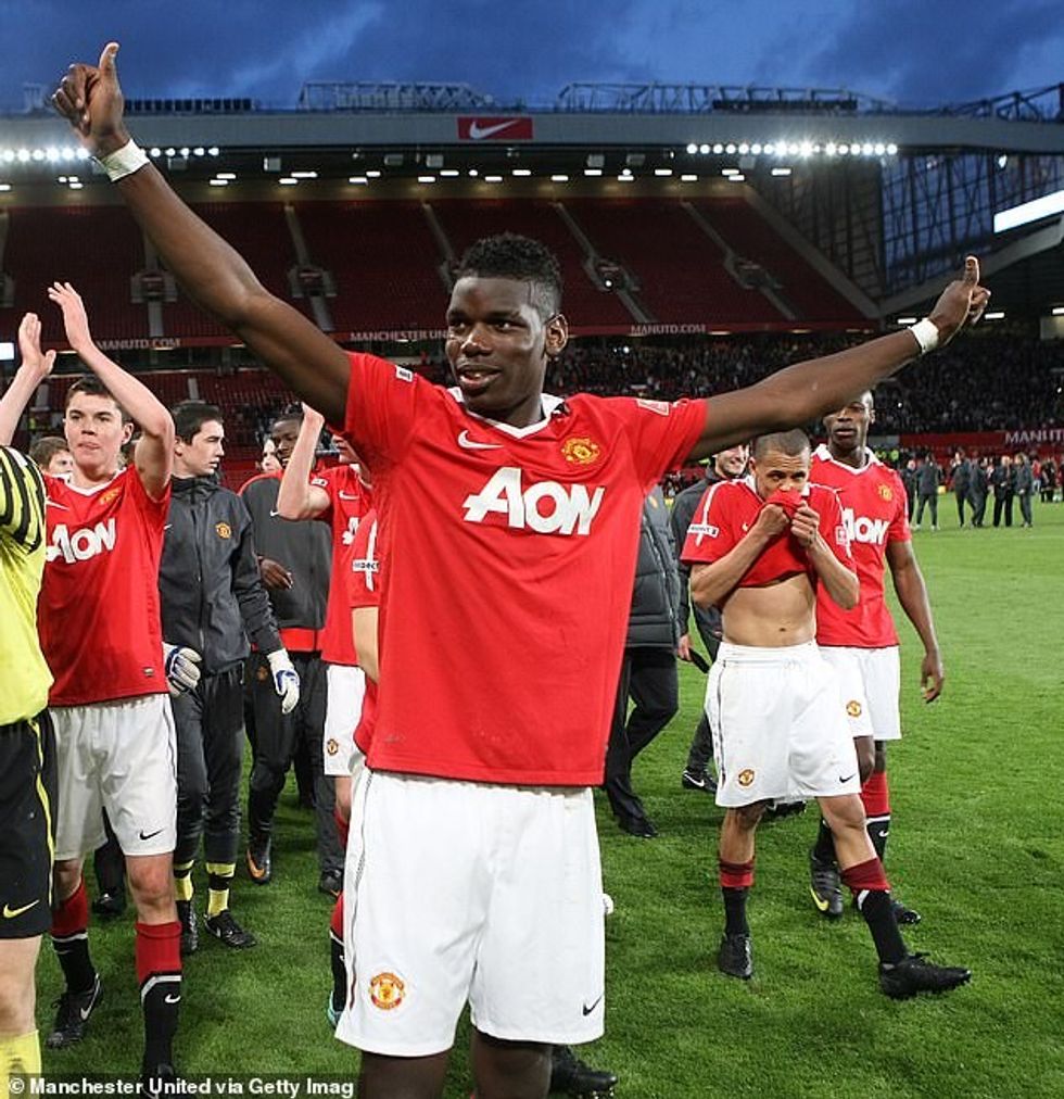 Paul Pogba u largua nga Manchester United në vitin 2012 pas përplasjes së tij famëkeqe me Sir Alex Ferguson.