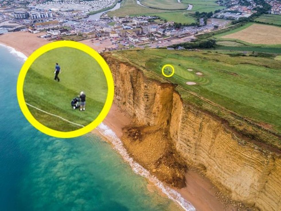 PAY Dorset golfers by cliff