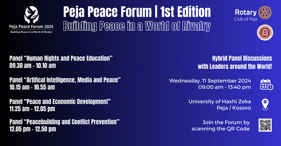 Peja Peace Conference Website Logoabove
