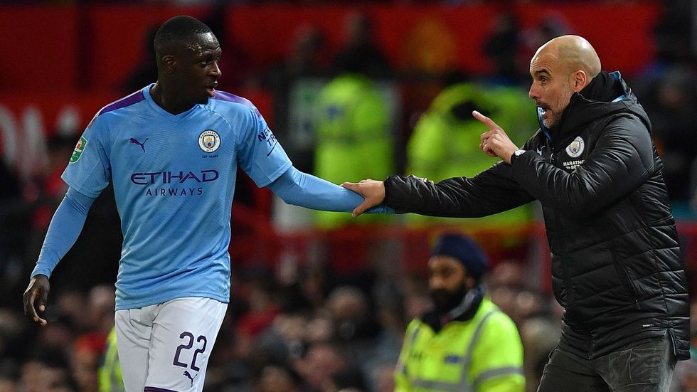 pep guardiola benjamin mendy manchester city united 1h483r8ri8ywc197w14vsbf4na