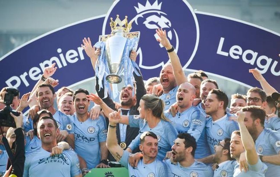 Pep Guardiola dhe skuadra e tij janë në sedilje deri më tani. Kredia: Alamy