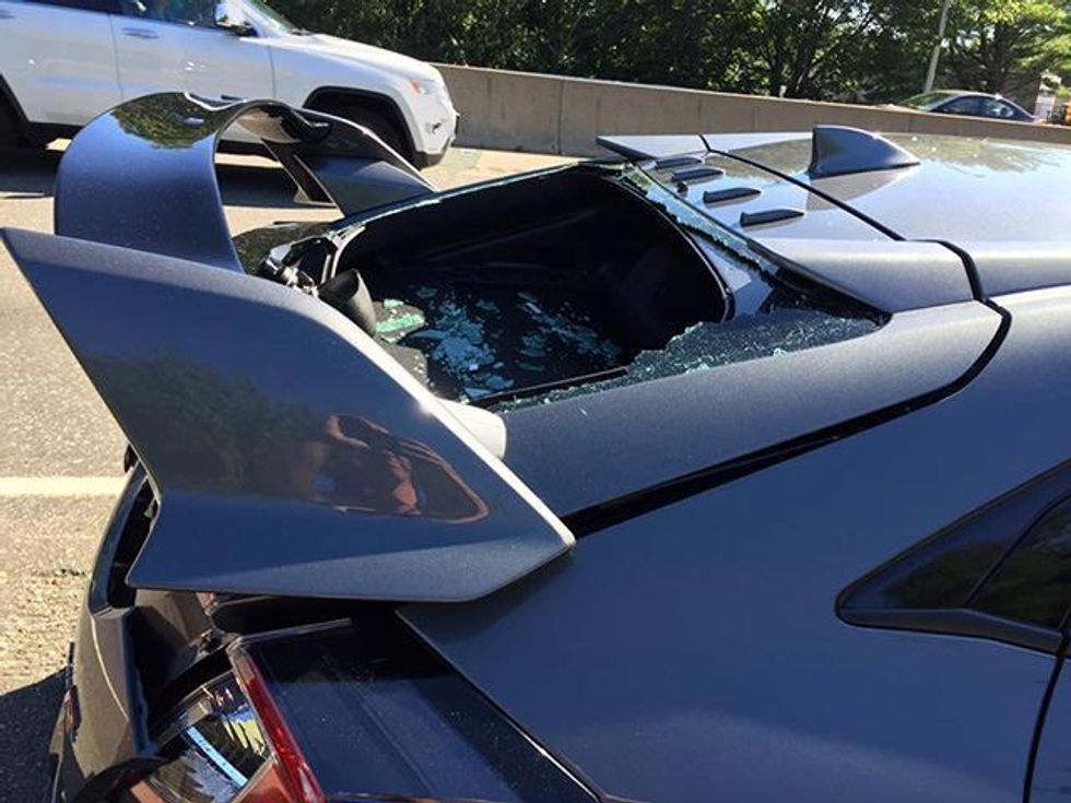 Përplaset me Honda Civic tërësisht të ri derisa e dërgonte në shtëpi foto 3