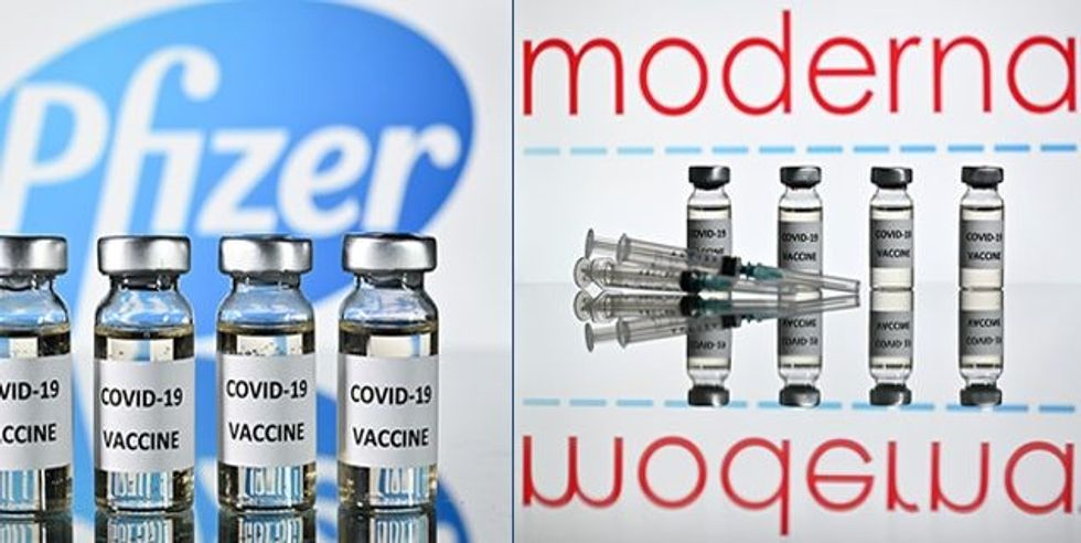 Pfizer and Moderna vaccines e1609969719982