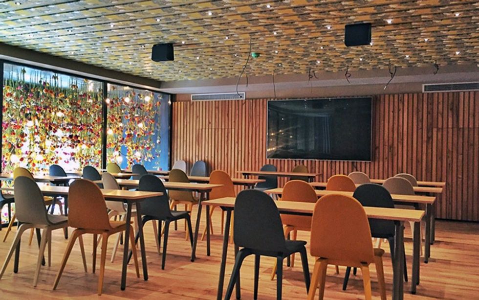 Pic shows: Restaurant Bellavista del Jardín del Norte The Messi family restaurant - featuring the best player in the world’s favourite dish - has just opened its doors. Argentine football icon Lionel Messi, 29, and his two brothers Rodrigo and Marisol have unveiled the ‘El Bellavista del Jardin del Norte’ in the Spanish city of Barcelona. For just 10.50 EUR (8.77 GBP), customers can taste Leo’s treasured Milanesa napolitiana a caballo - breaded veal accompanied by cheese and tomato sauce, a dish with strong influences from Italian cuisine. The locale is owned by the footballer’s brother Rodrigo and can be found at number 86 on Enric Granados Street close to the centre of the Spanish city. It has a 1,000-square-metre (10,764-square-foot) garden and is the result of a collaboration between the Messis and the Iglesias brothers – well known restaurateurs in the area. According to local reports, the restaurant is an homage to life in Rosario – where Leo Messi grew up and first started playing football before going to train at Barcelona at the age of 13. The eatery aims to become an important space in the neighbourhood and will serve breakfast, lunch and dinner, with several snacks, and a variety of alcohol including vermouths on the menu. (ends)