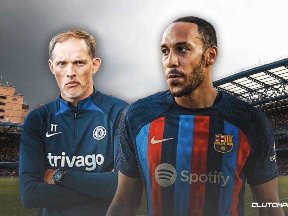 Pierre Emerick Aubameyang Thomas Tuchel Chelsea FC Barcelona 1
