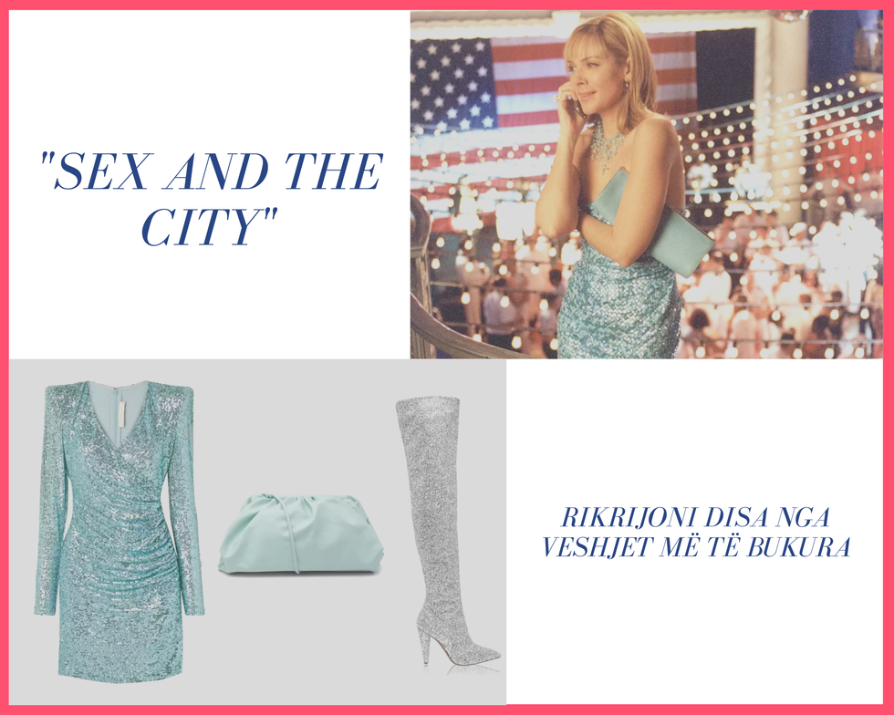 Pink Tropical Girl Portrait Fashion Photo Collage 1