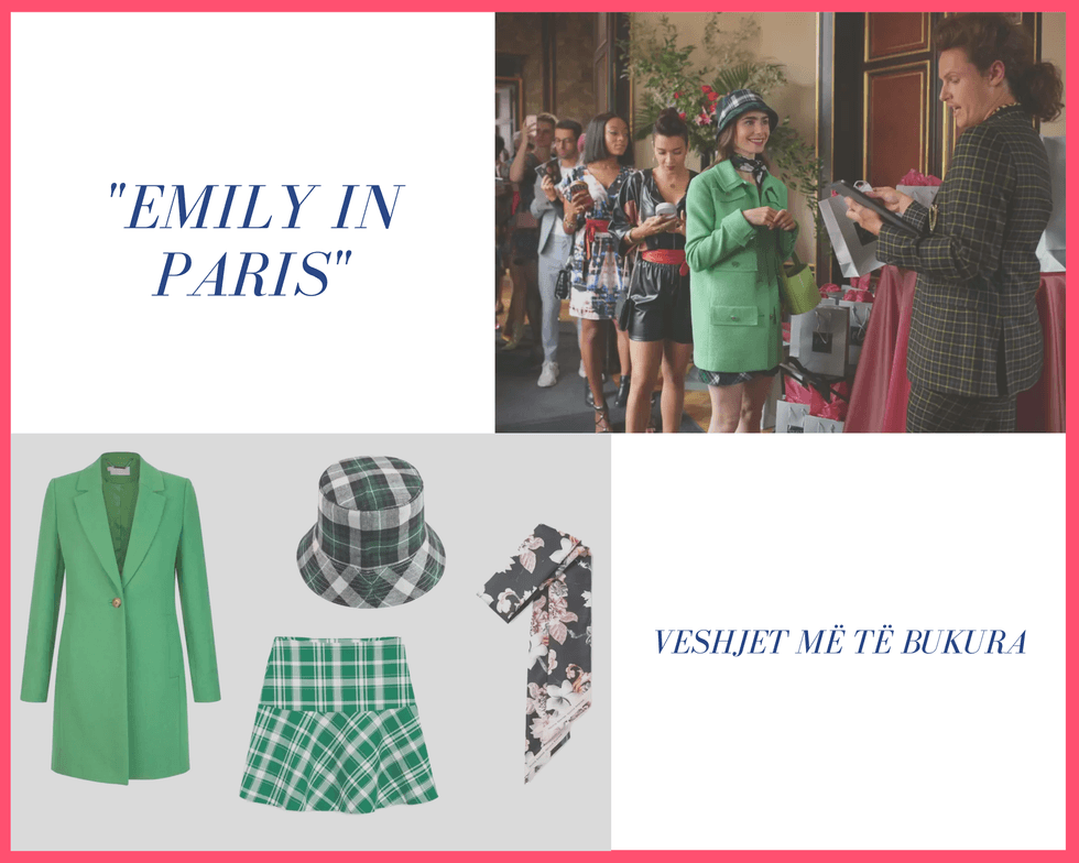 Pink Tropical Girl Portrait Fashion Photo Collage 2