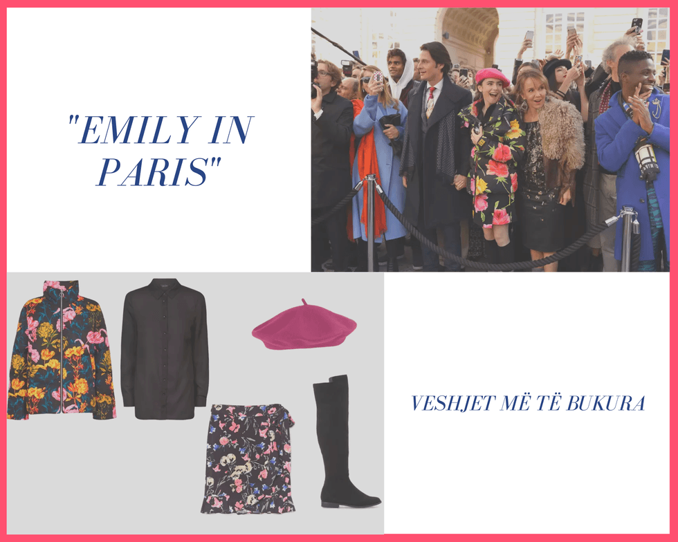 Pink Tropical Girl Portrait Fashion Photo Collage 4